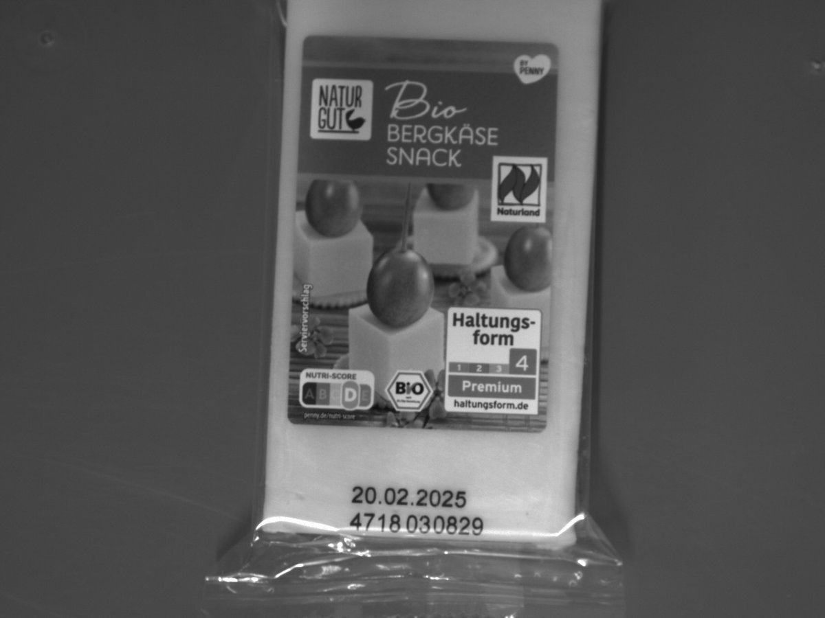 Bio Bergkäse Snack — Etikettkontrolle